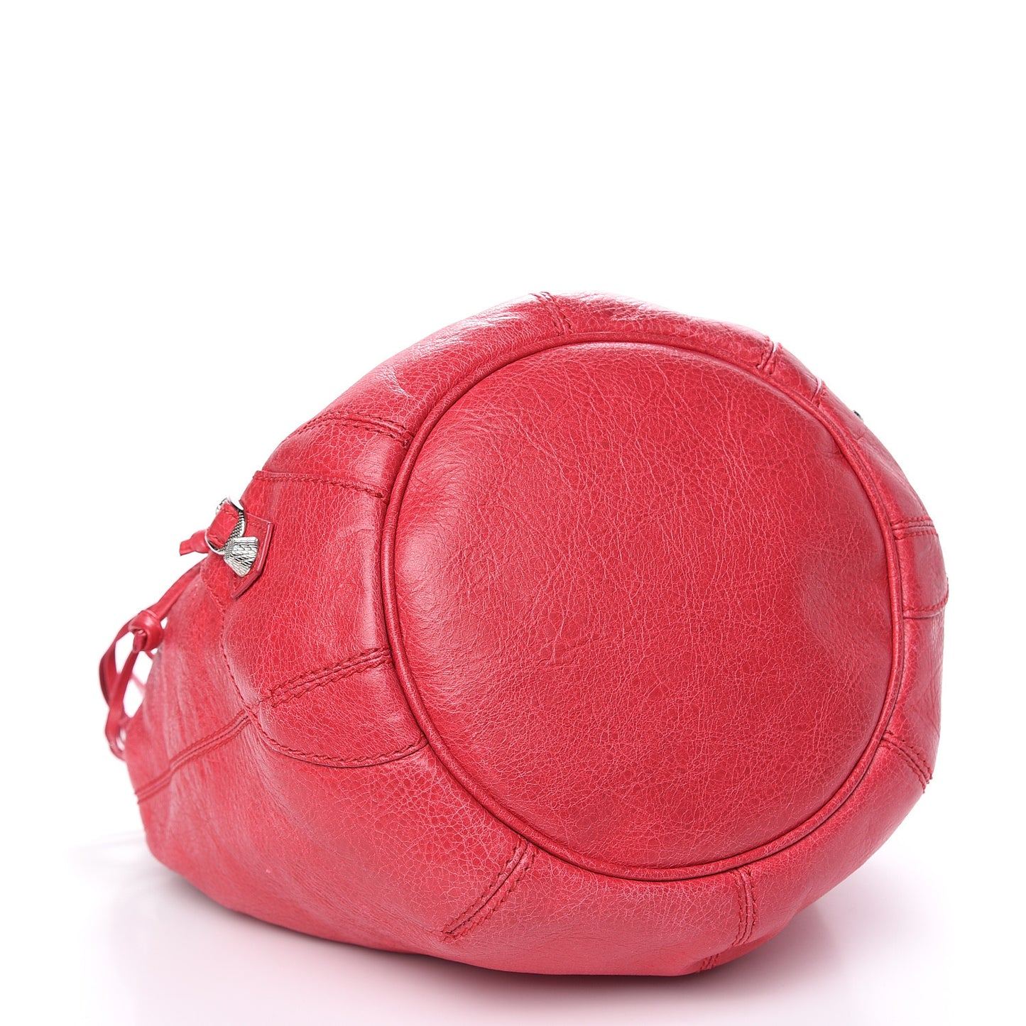 Agneau Giant 12 Silver Hardware Mini Pompon Rose Thulian