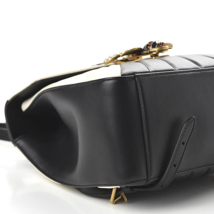 Gucci Calfskin Bamboo Trapuntata Queen Margaret Backpack Mystic White Black 5 of 9
