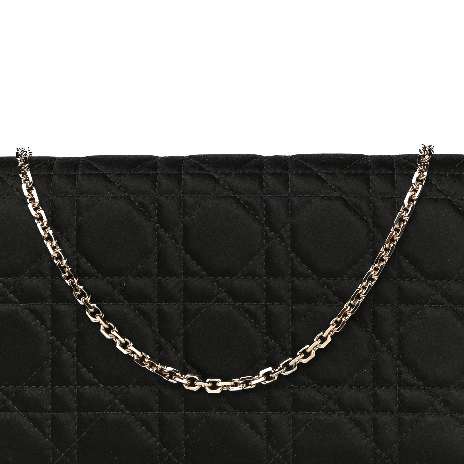 Christian Dior Satin Cannage Lady Dior Clutch Black 8 of 13