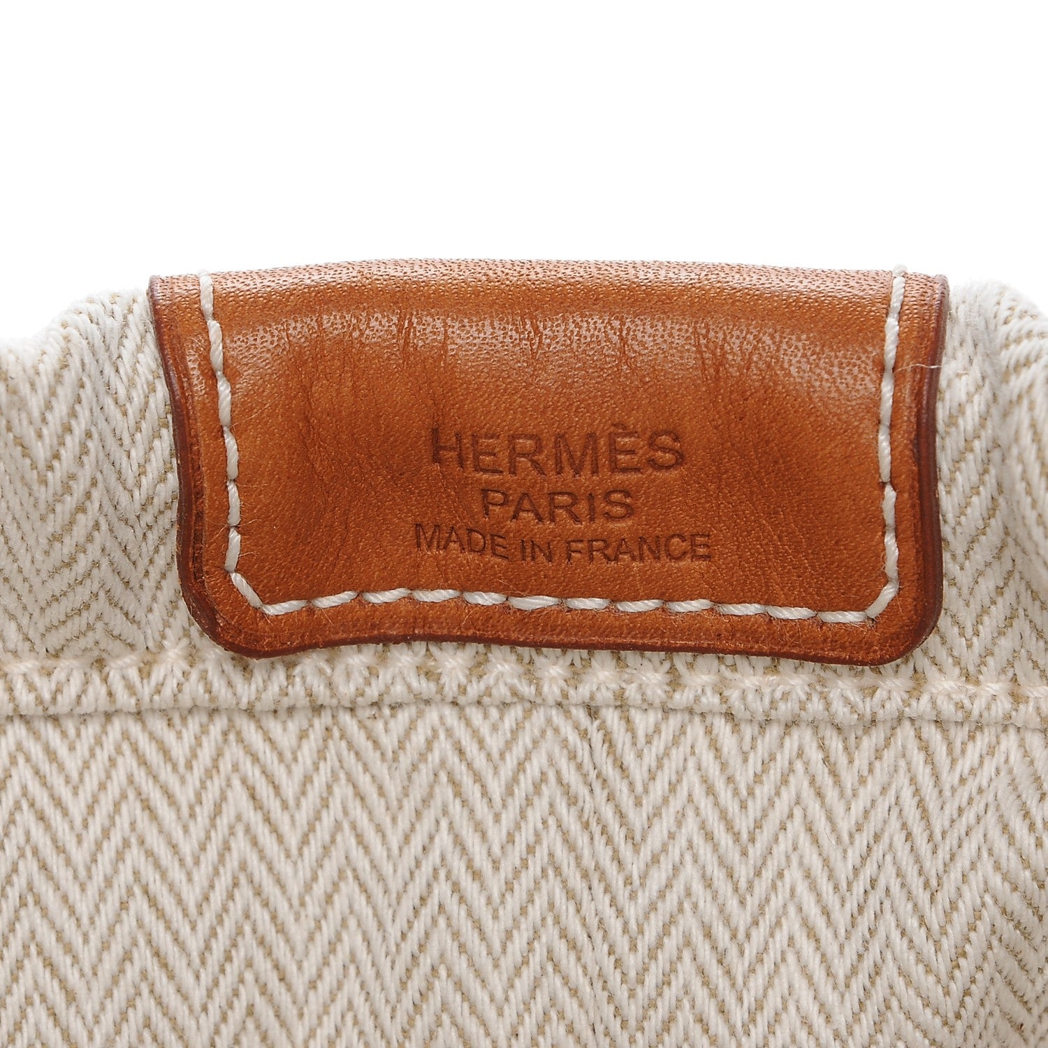 Hermes Canvas Barenia Fourbi 25 MM Pouch Naturel Fauve 6 of 7