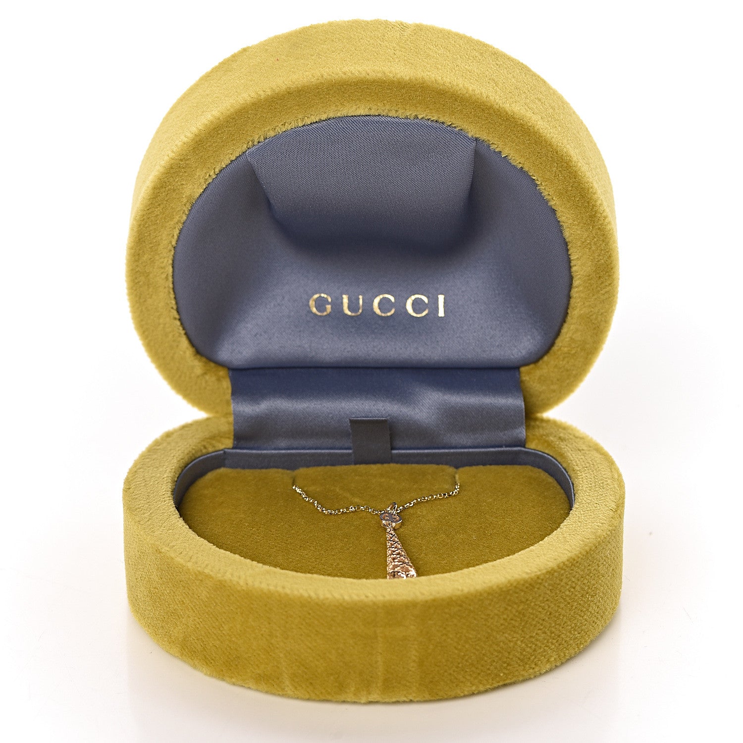 Gucci 18K Yellow Gold Diamantissima Pendant Necklace 7 of 7