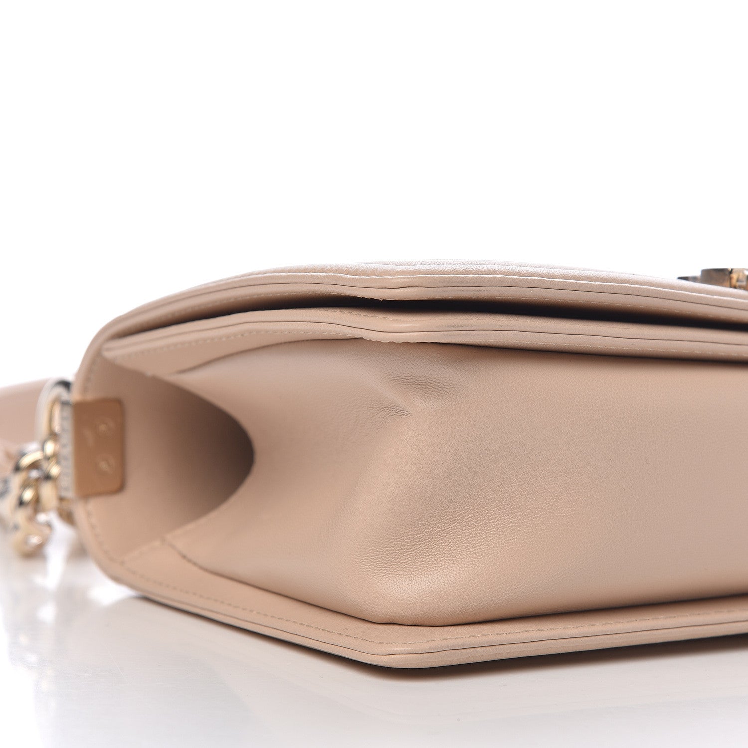 Chanel Lambskin Quilted Medium Boy Flap Light Beige 5 of 10