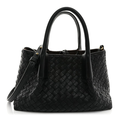 Bottega Veneta Calfskin Intrecciato Small Pinacoteca Tote Black Fondant 1 of 10