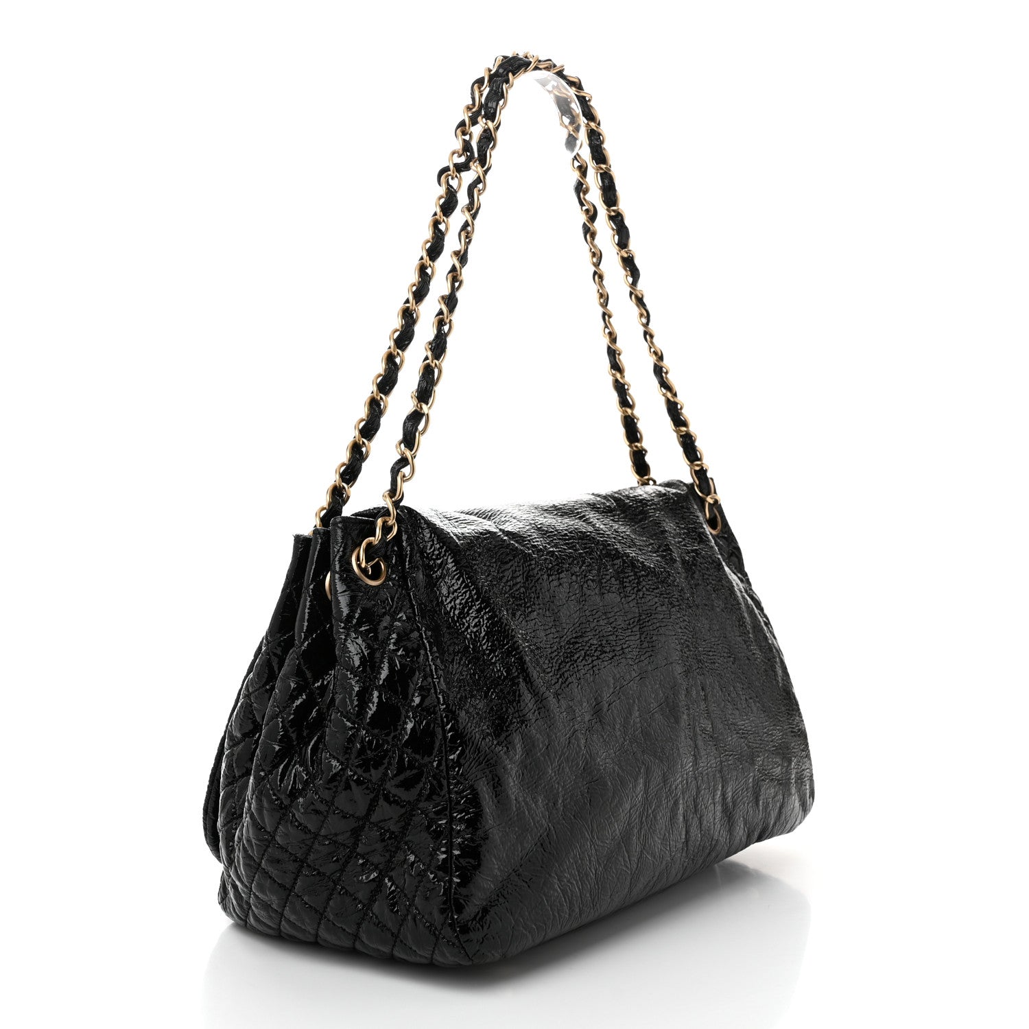 Chanel Vinyl XL Rock and Chain Flap Black 3 of 12