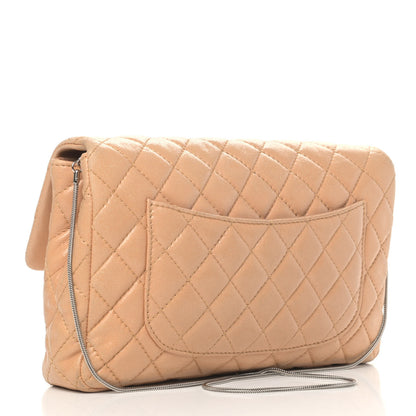 Chanel Iridescent Lambskin Quilted Snake Chain 2.55 Reissue Flap Beige 2 of 6