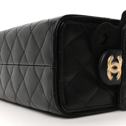 Chanel Caviar Quilted Mini Chanel 25 Handbag Black 10 of 11
