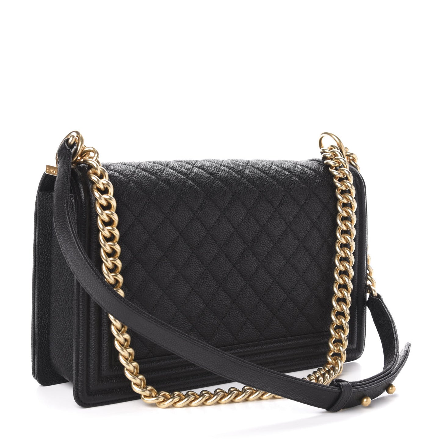 Caviar Quilted New Medium Boy Flap Black