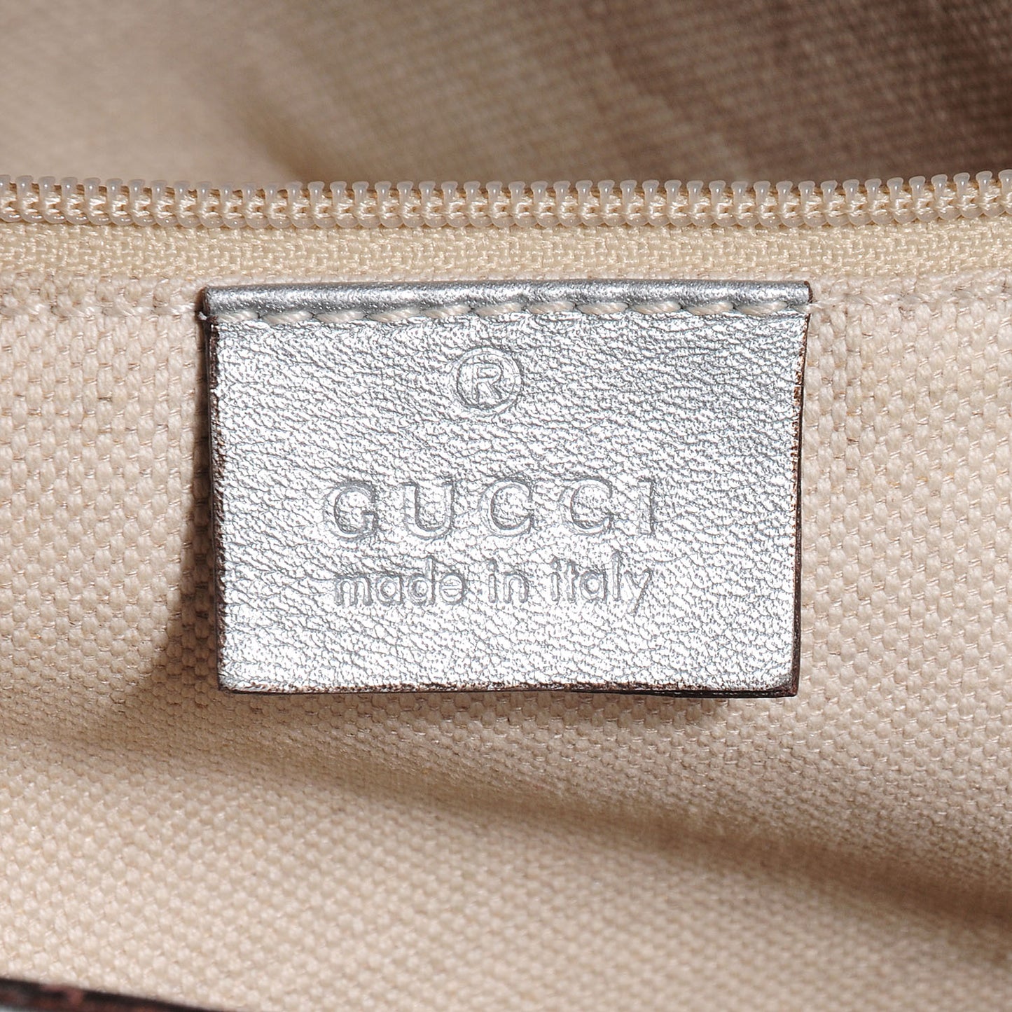Guccissima Medium Sukey Tote Silver