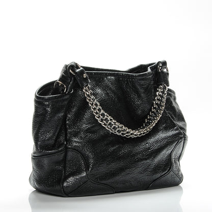 Prada Cervo Lux Chain Shoulder Bag Nero Black 3 of 8