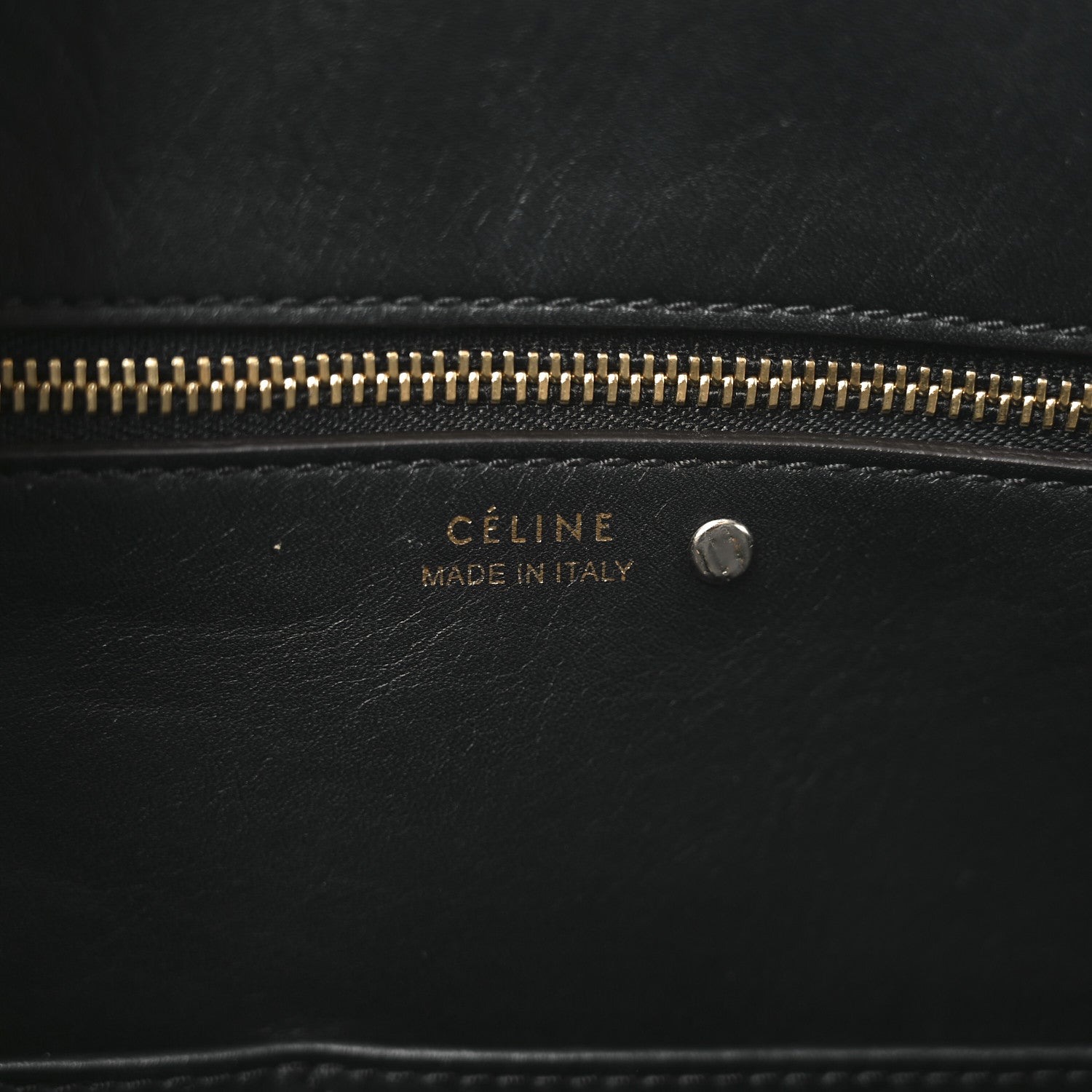 Celine Smooth Calfskin Nubuck Crocodile Embossed Small Tie Knot Tote Navy 6 of 9