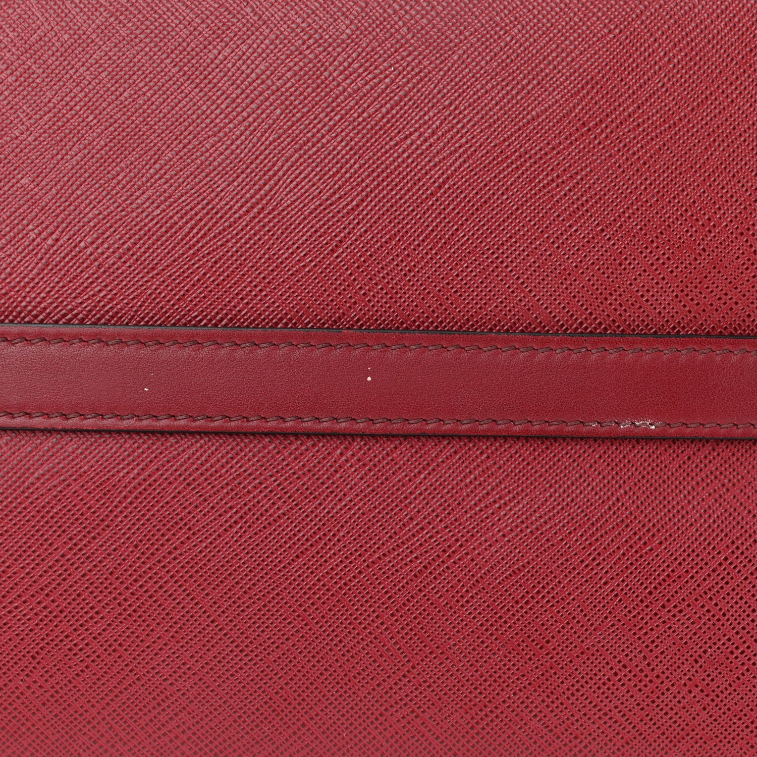 Prada Saffiano City Calfskin Medium Esplanade Red Black 13 of 13