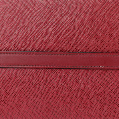 Prada Saffiano City Calfskin Medium Esplanade Red Black 13 of 13