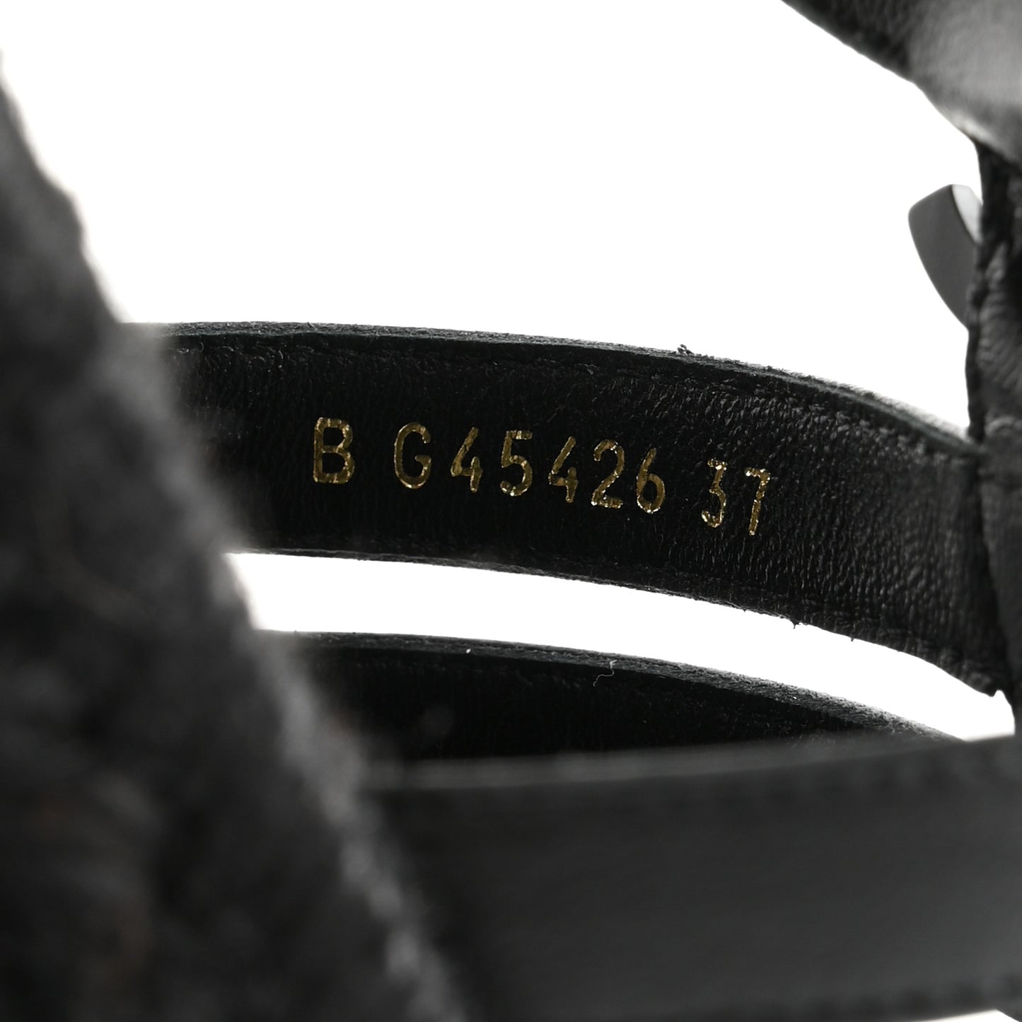 Lambskin Espadrille Sandals 37 Black
