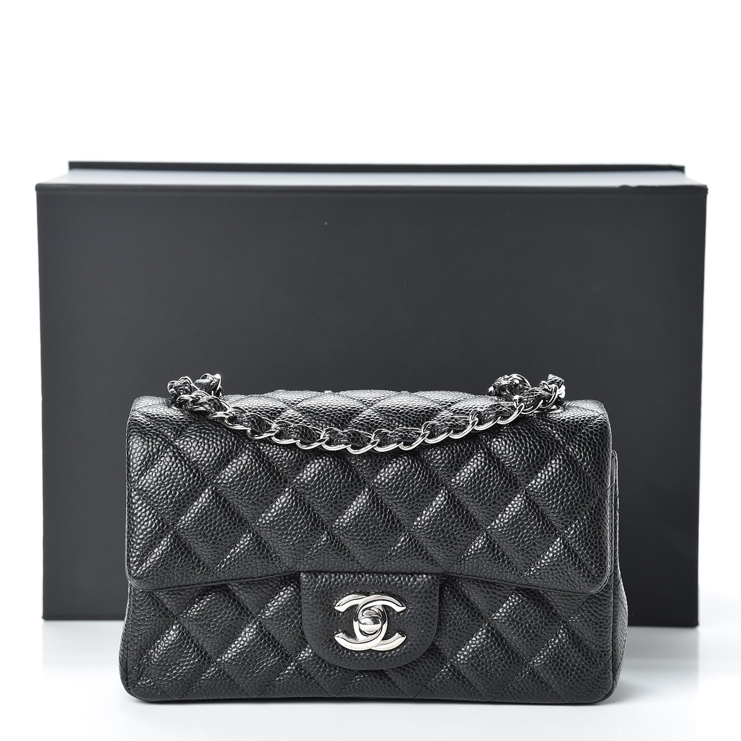 Chanel Caviar Quilted Mini Rectangular Flap Black 10 of 10