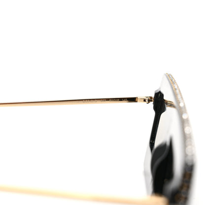 Gucci Acetate Crystal Mask-Frame Sunglasses GG0431S Black 6 of 7