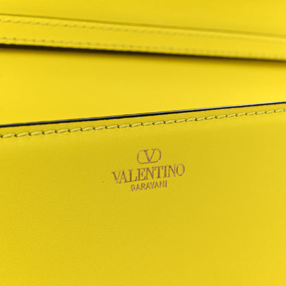 Valentino Garavani Calfskin Vlogo Loco Shoulder Bag Bright Lemon 6 of 9
