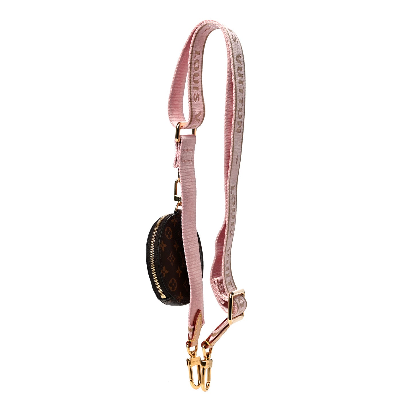 Monogram Multi Pochette Accessories Bandouliere Shoulder Strap Rose Clair