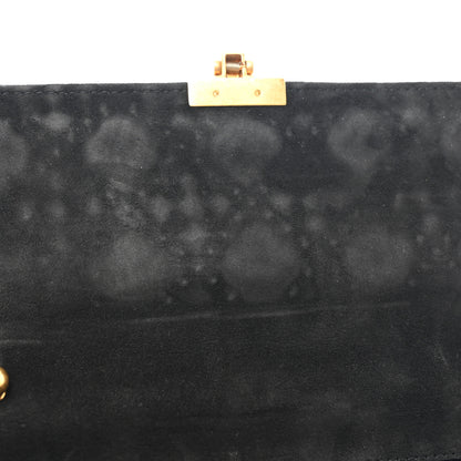 Christian Dior Lambskin Cannage Studded Large Dioraddict Flap Bag Black 10 of 11