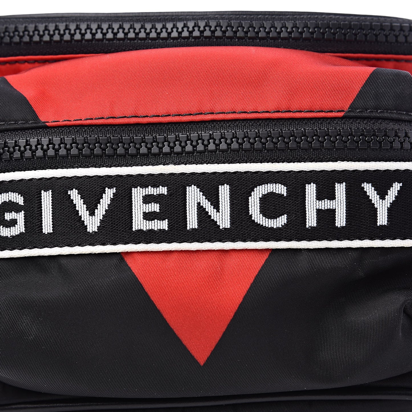 Nylon Light 3 Bum Bag Black Red