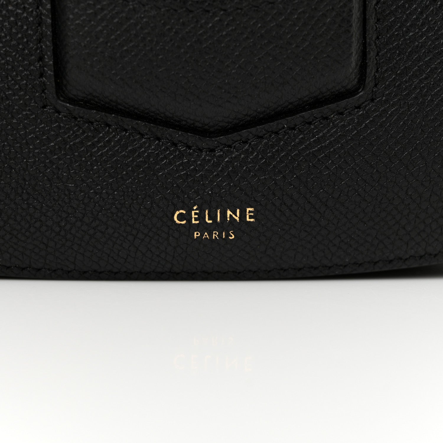 Celine Grained Calfskin Compact Trotteur  Black 7 of 12