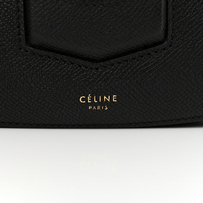 Celine Grained Calfskin Compact Trotteur  Black 7 of 12