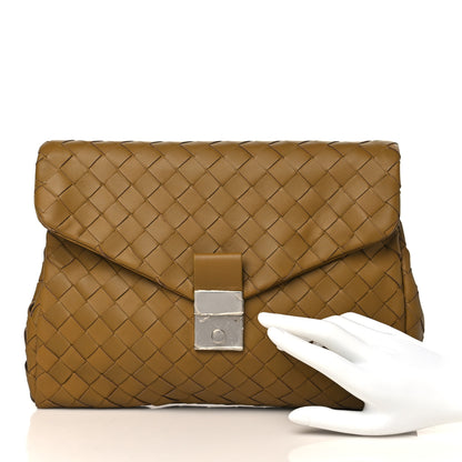 Bottega Veneta Nappa Intrecciato Portfolio Clutch Mustard 2 of 9