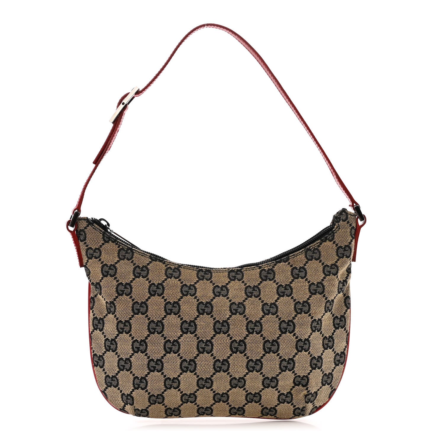 Gucci Monogram Pochette Black Red 1 of 15