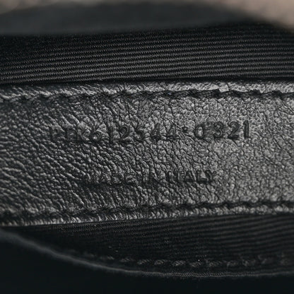 Saint Laurent Calfskin Matelasse Monogram Lou Camera Bag Black 7 of 12