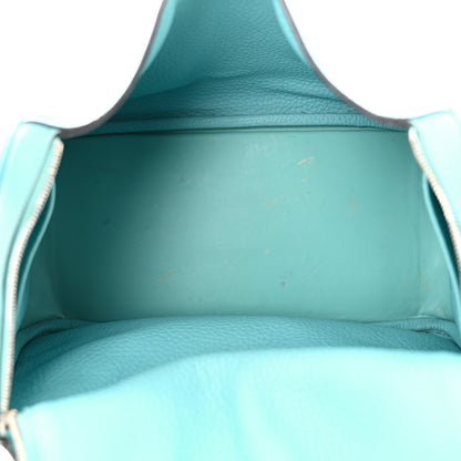 Hermes Taurillon Clemence Lindy 26 Bleu Atoll 5 of 14