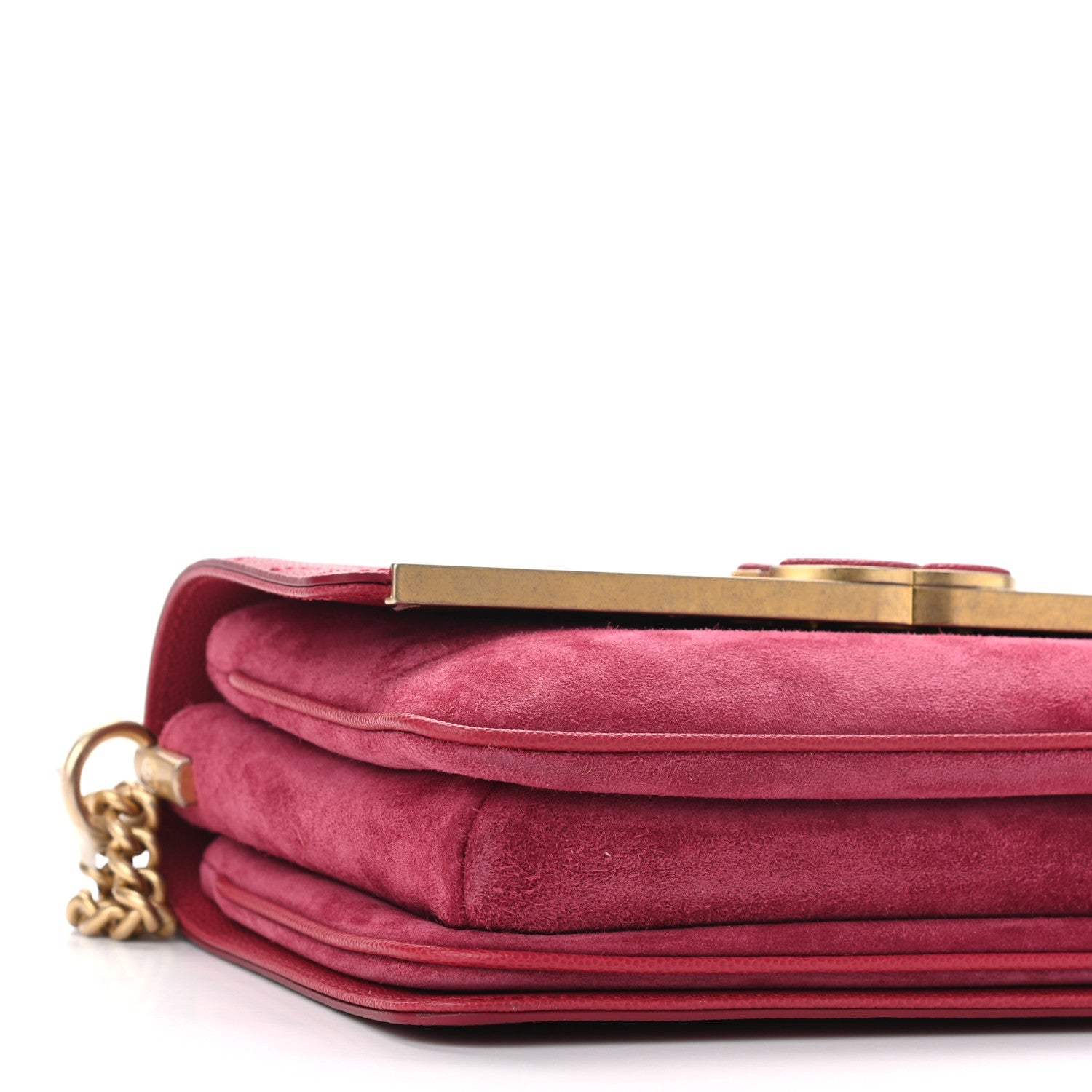 Chanel Grained Calfskin Stitched Small Enamel CC Flap Bag Pink 8 of 9