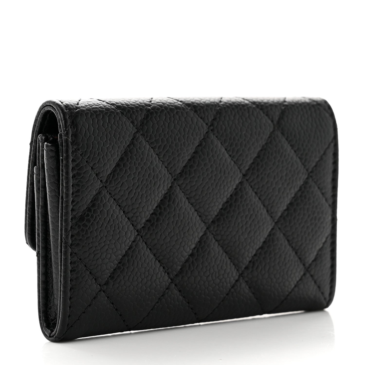 Chanel Caviar Quilted Flap Card Holder Black 3 of 9