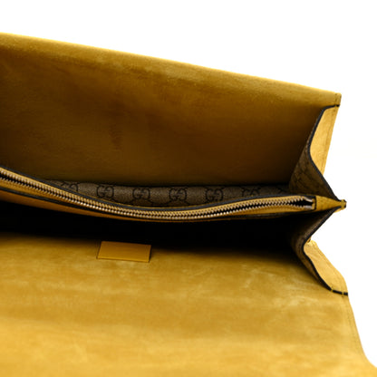 Gucci GG Supreme Monogram Crystal Bow Embroidered Medium Dionysus Shoulder Bag Yellow 5 of 10