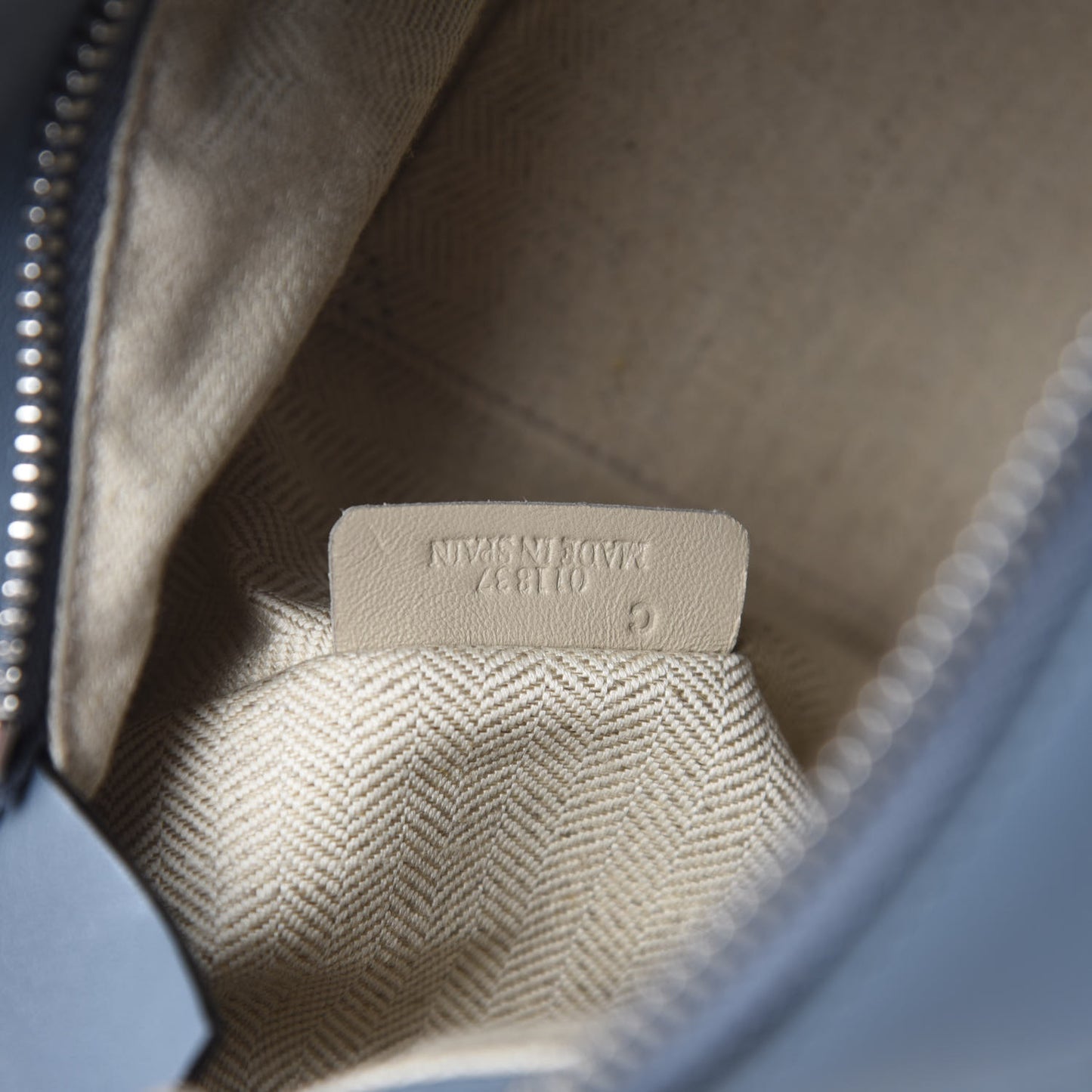 Calfskin Small Puzzle Bag Stone Blue