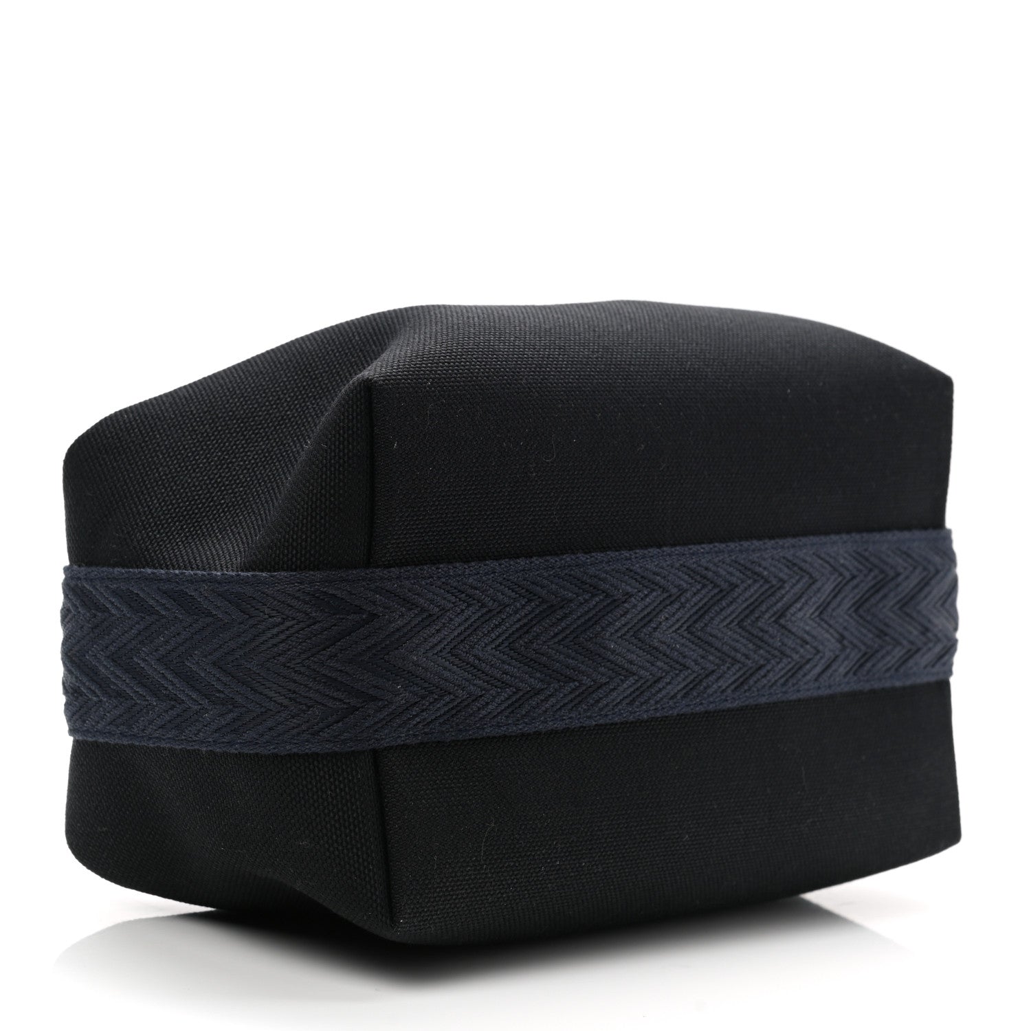 Hermes Canvas Small Bride-A-Brac Pouch Black Bleu Nuit 4 of 7