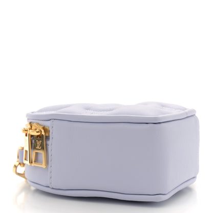 Louis Vuitton Calfskin Embroidered Monogram Pop My Heart Bag Pouch Lilac 4 of 10