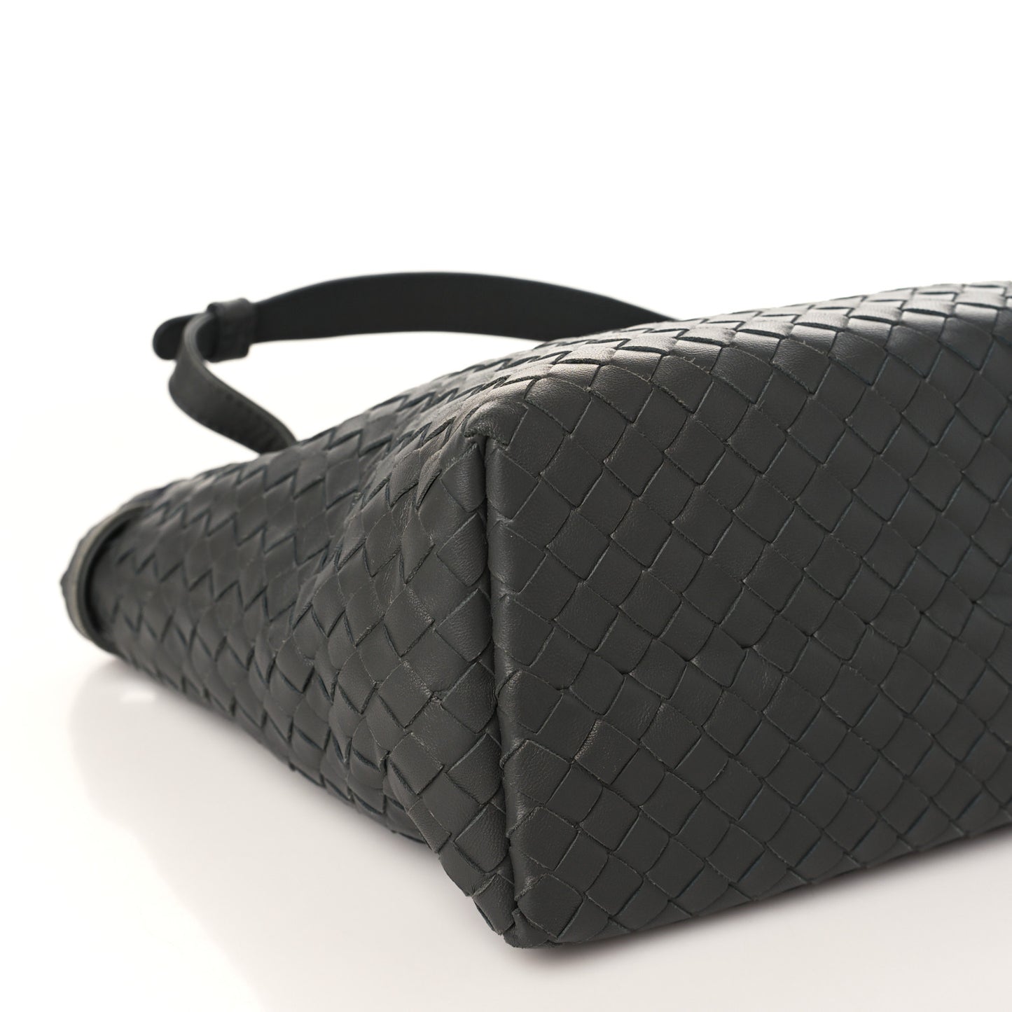 Nappa Intrecciato Small Garda Bag Light Grey