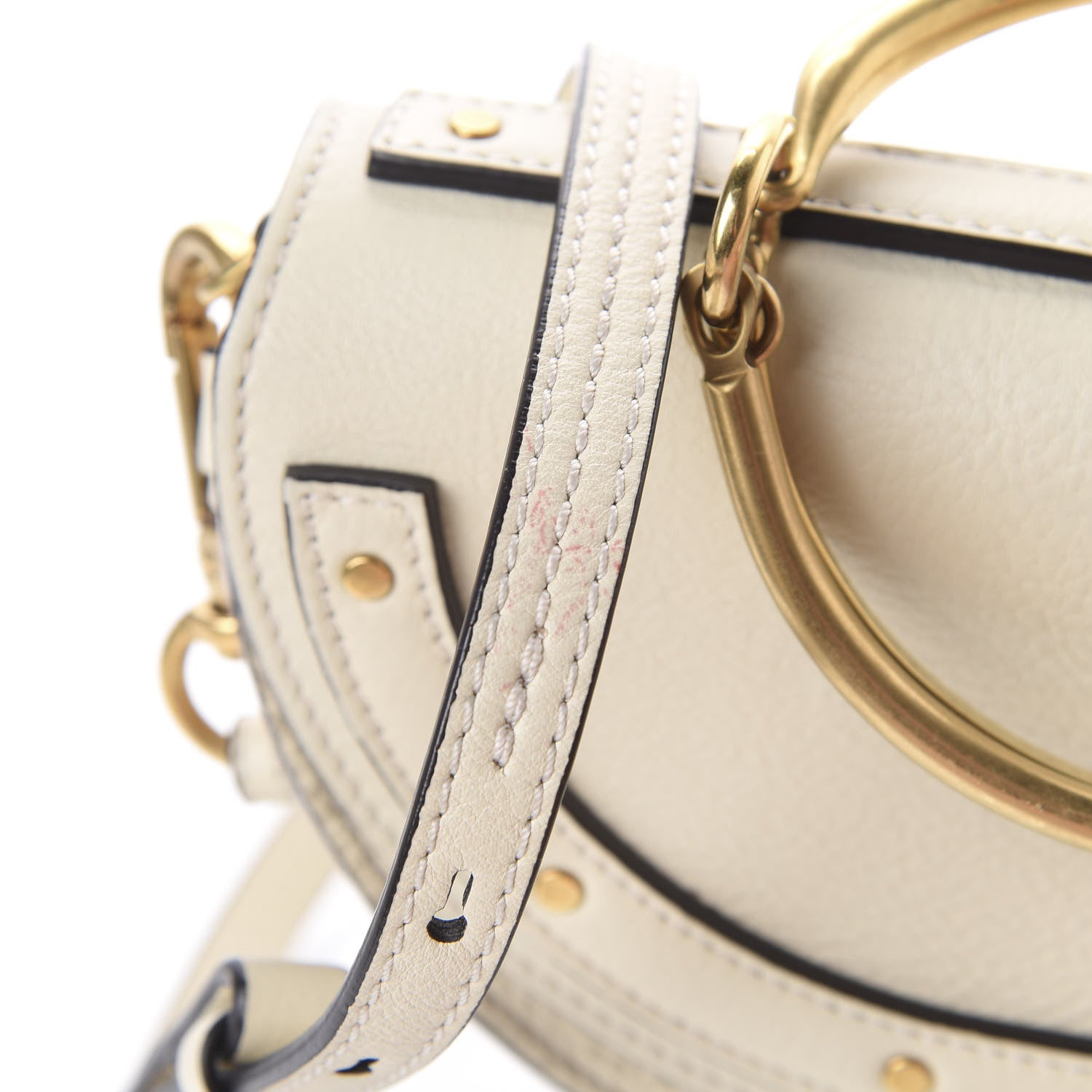 Chloe Calfskin Small Nile Bracelet Minaudiere Bag Off White 12 of 14