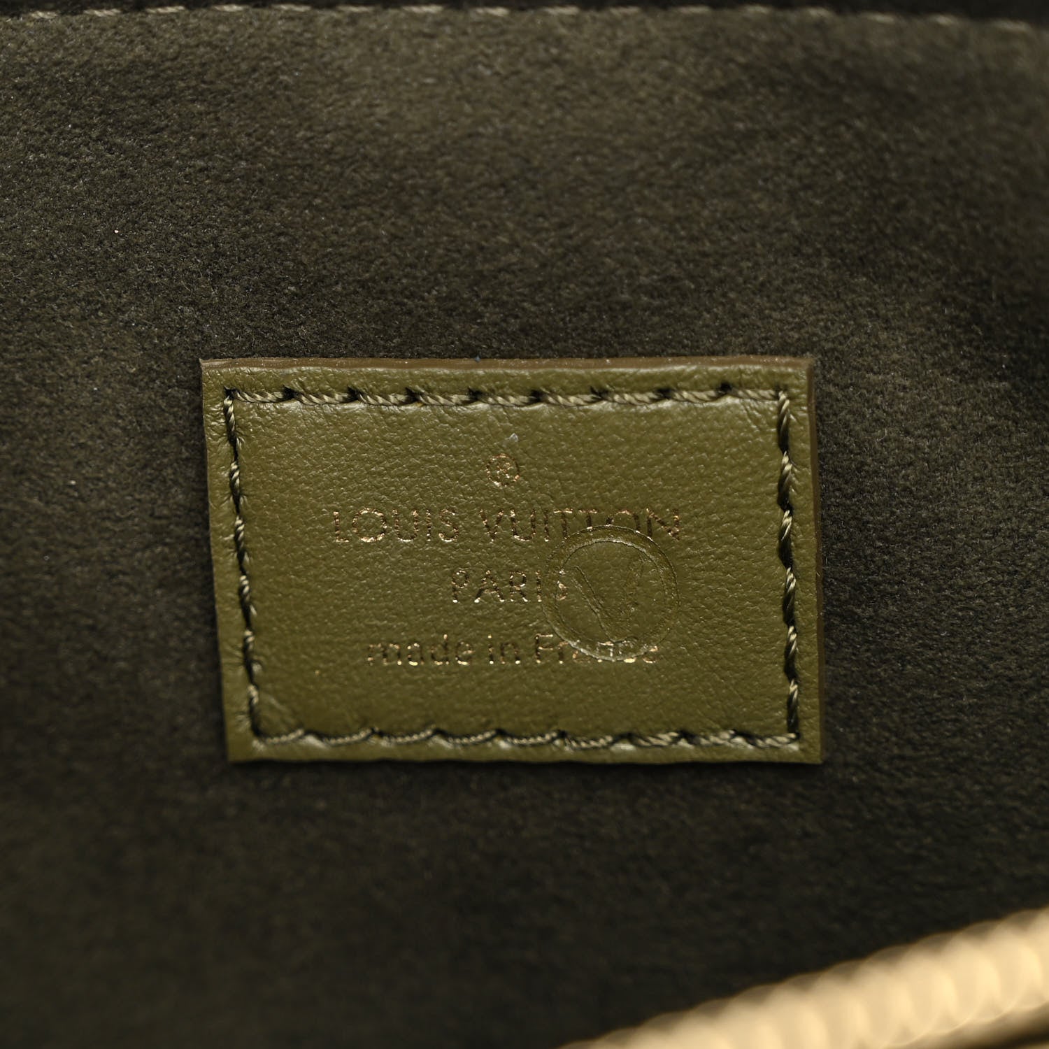 Louis Vuitton Lambskin Embossed Monogram Coussin MM Khaki 8 of 11