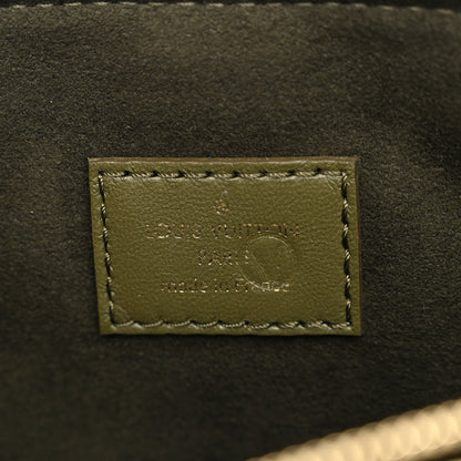 Louis Vuitton Lambskin Embossed Monogram Coussin MM Khaki 8 of 11