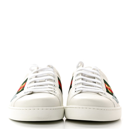 Gucci Calfskin Web Mens Gucci Band Ace Sneakers 8 White 2 of 12