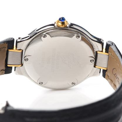Cartier Stainless Steel 18K Yellow Gold Calfskin 28mm Must De 21 Quartz Watch 5 of 7