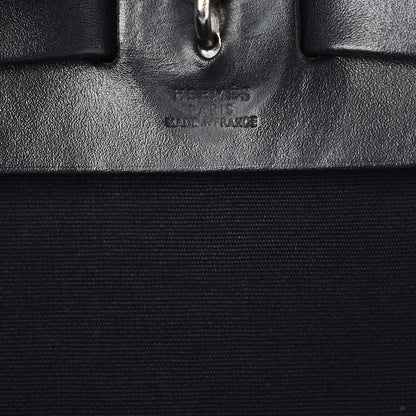 Hermes Toile Vache Calfskin Herbag 30 PM Backpack Black 7 of 16