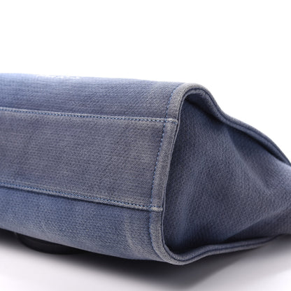Chanel Canvas Small Deauville Tote Blue 7 of 10