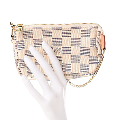 Louis Vuitton Damier Azur Mini Pochette Accessories 2 of 7
