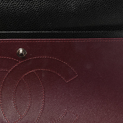 Chanel Caviar Quilted Jumbo Double Flap Black 11 of 12