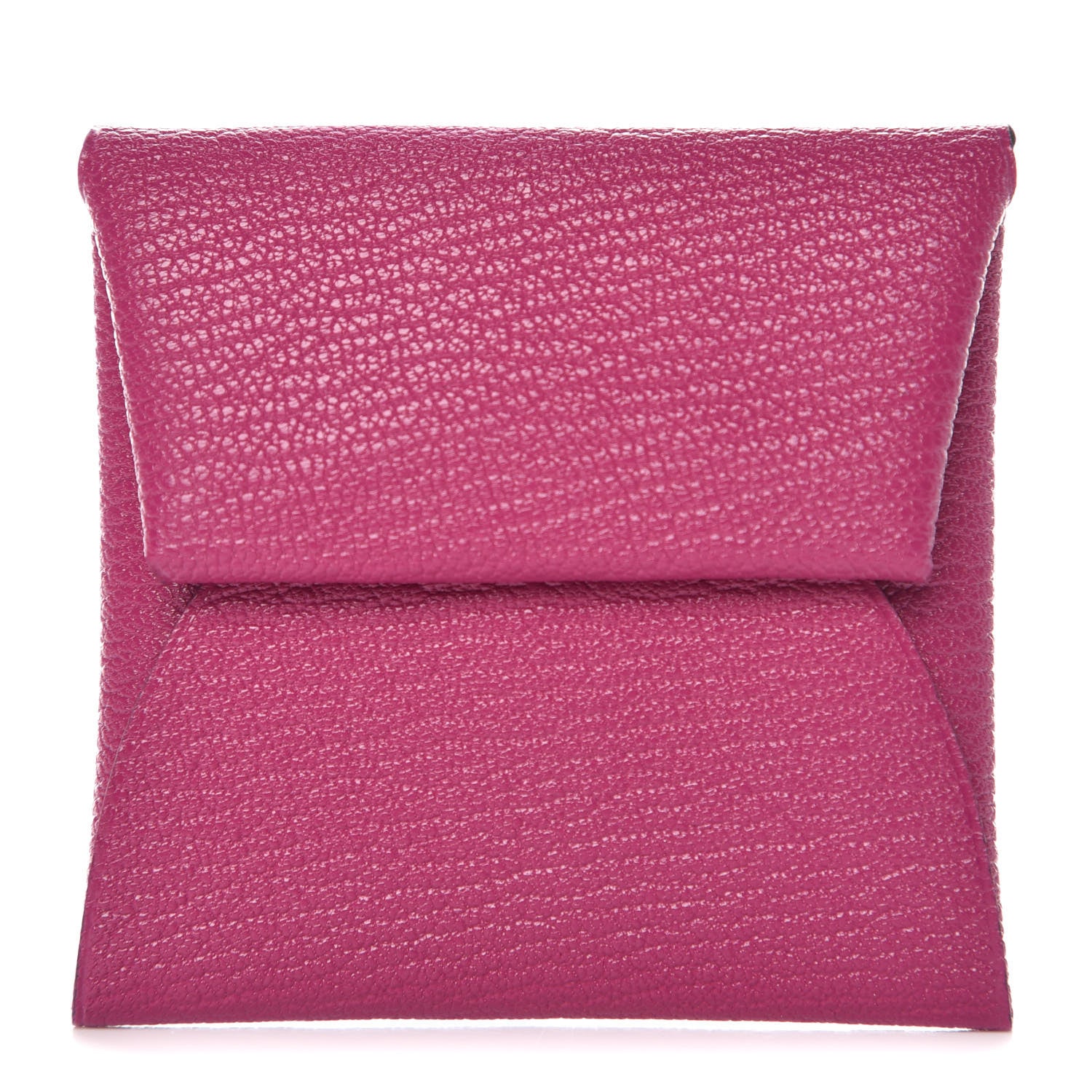 Hermes Chevre Mysore Bastia Coin Purse Rose Pourpre 1 of 8
