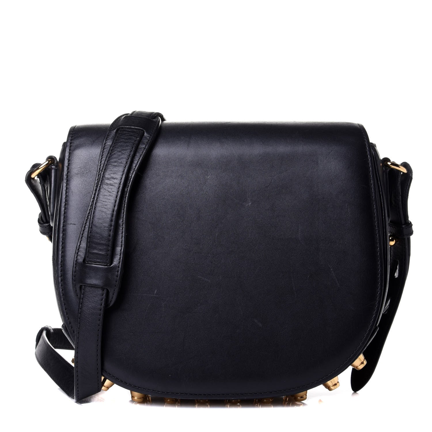 Alexander Wang Calfskin Mini Lia Black Gold Hardware 1 of 5