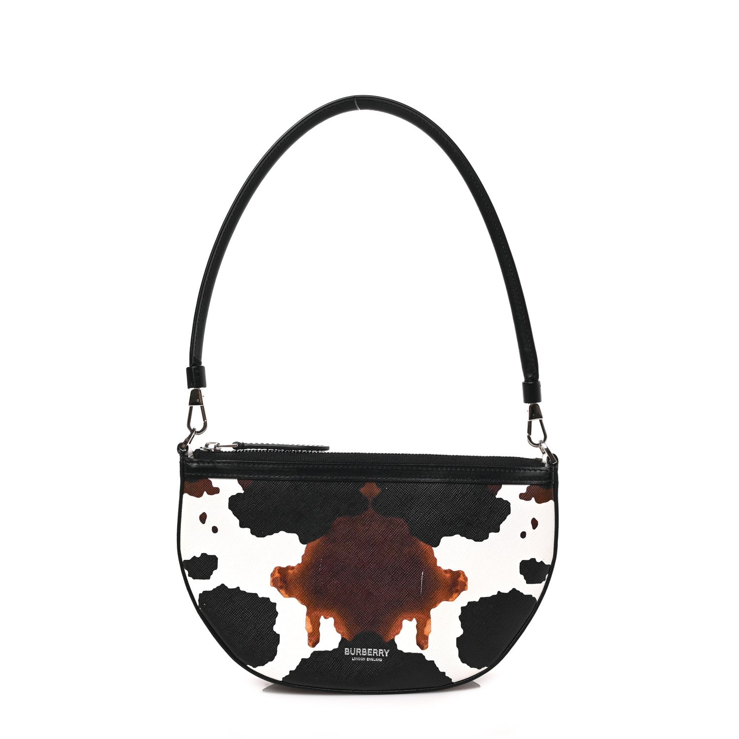 Calfskin Camouflage Mini Olympia Shoulder Bag Black