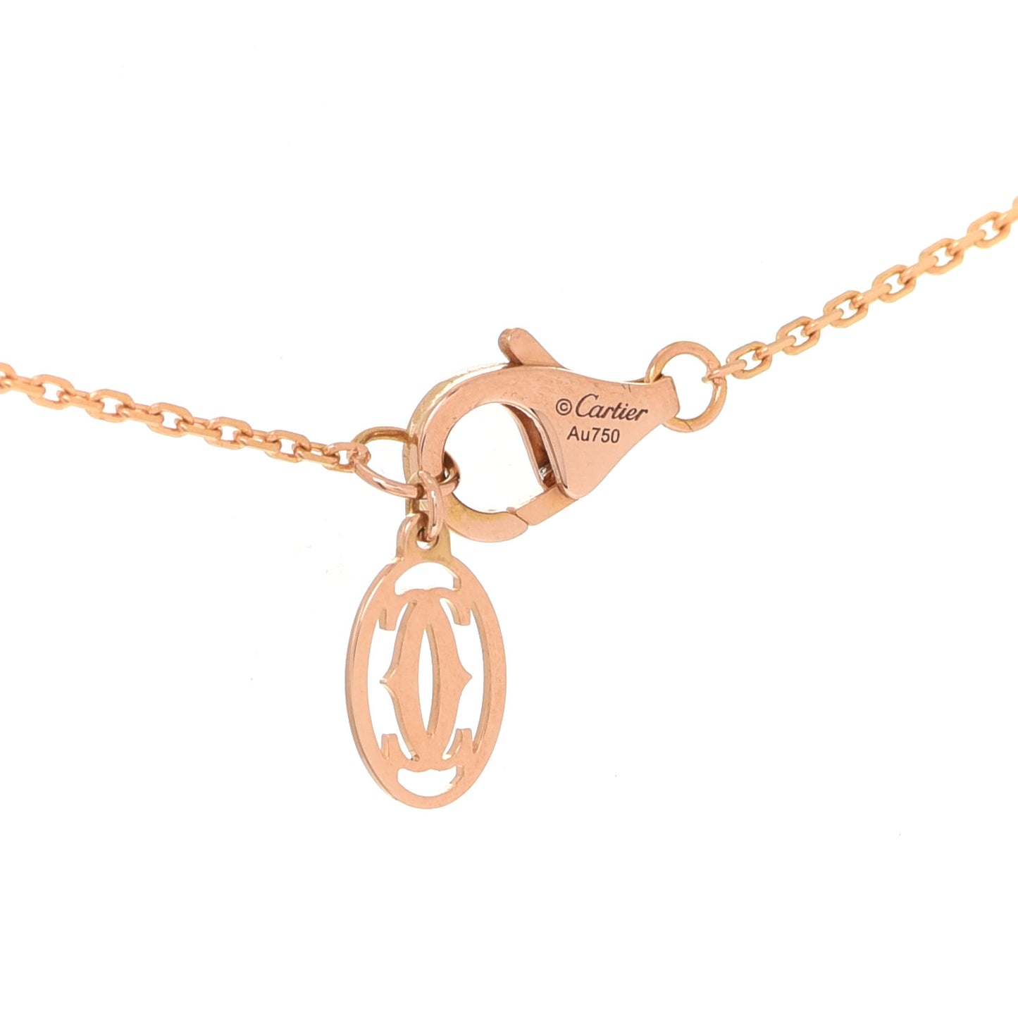 18K Pink Gold Diamond XS D'Amour Pendant Necklace