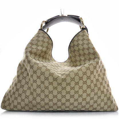 Gucci Monogram Large Horsebit Chain Hobo 1 of 10